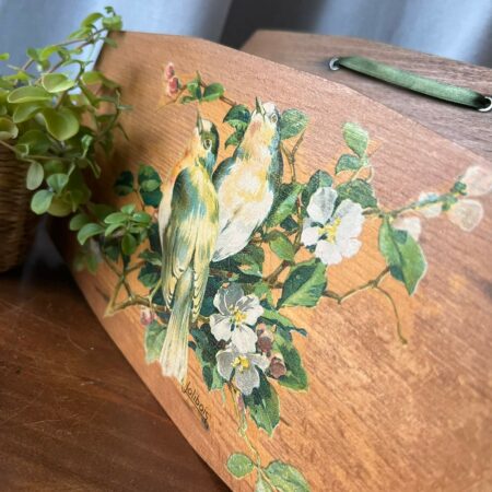 Porte-courrier mural vintage en bois "Jolibois"