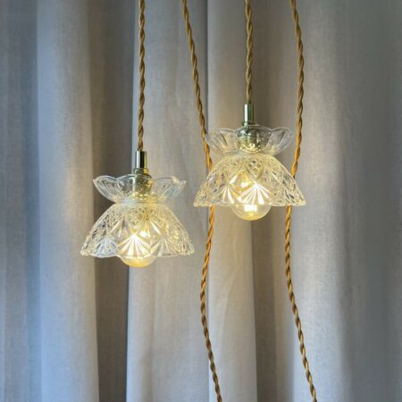 Baladeuse vintage "Fleur de lumière" (2 dispos)