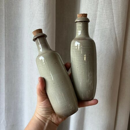 Duo de petits flacons en grès vernissé - Jean Dubost